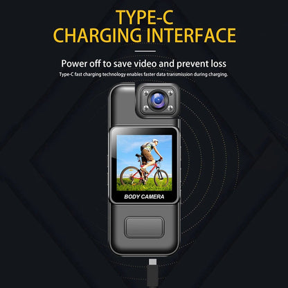 Portable FHD Body Camera with Infrared Night Vision