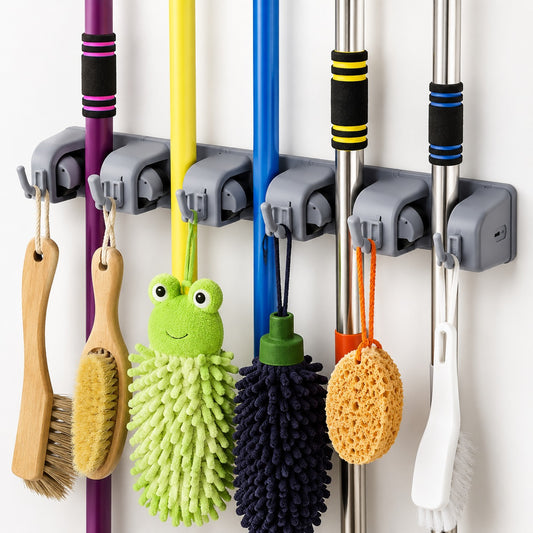 Brooms And Toiletries Organizer